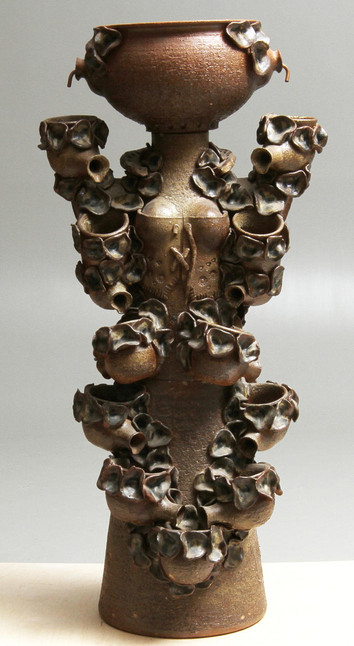 SKULPTUR/FONTÄN, keramik, märkt Moeslund, troligen Danmark.