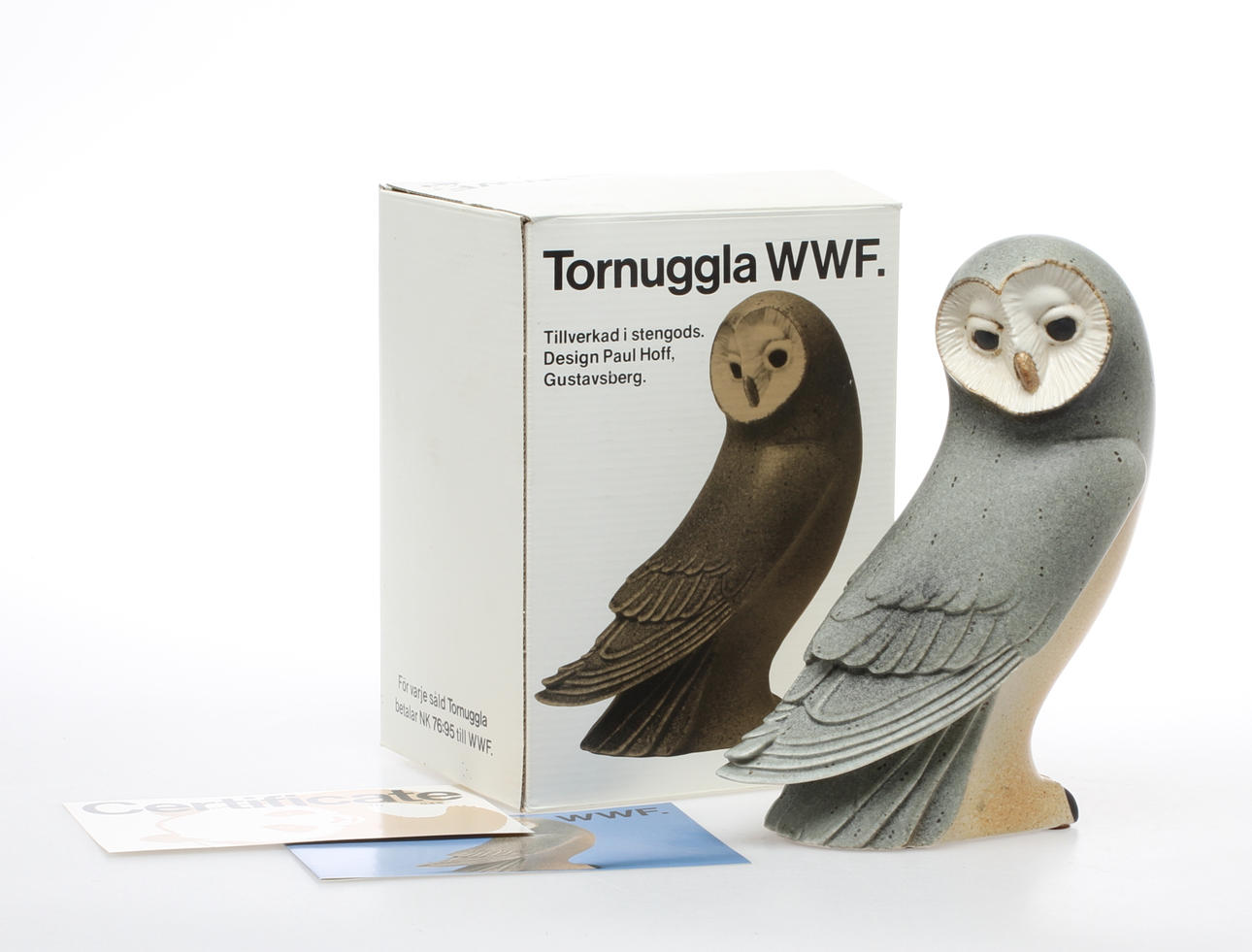 FIGURIN, stengods, "Tornuggla", Paul Hofff, Gustavsberg.