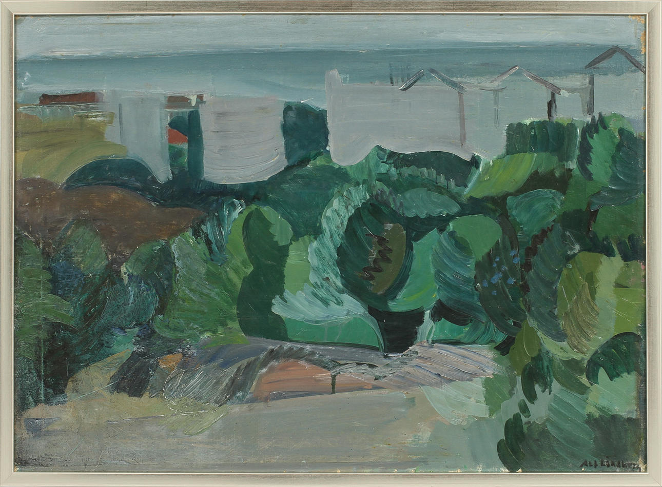 ALF LINDBERG. Olja på duk. Signerad.