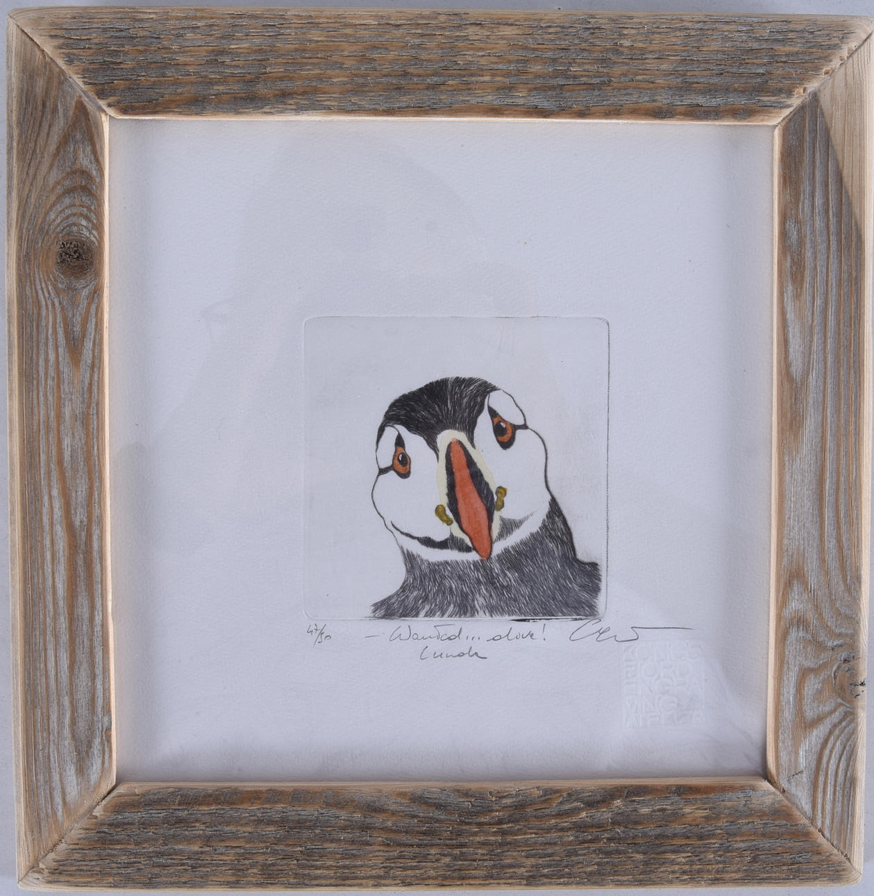 OIDENTIFIERAD KONSTNÄR. Färgetsning.