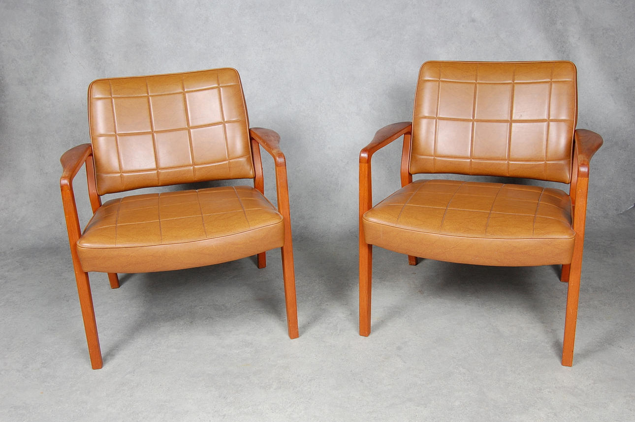 FÅTÖLJER, 1 par, 1960-tal.