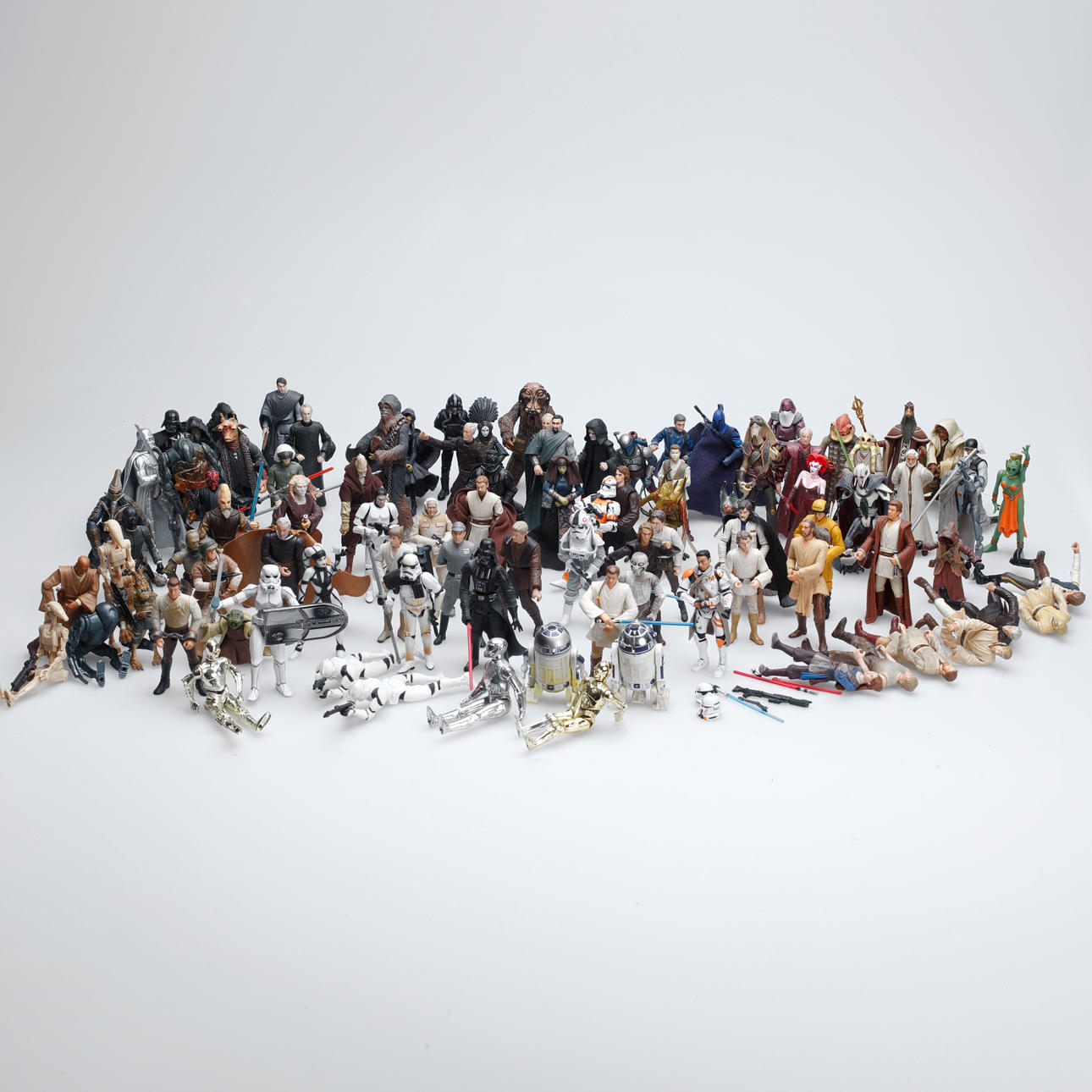 STAR WARS, figures, approx. 98 pcs., 2000s.