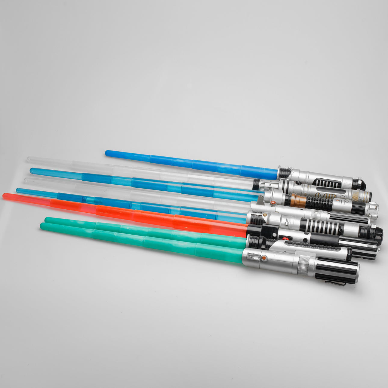 STAR WARS, laser sword, 8 pcs, Hasbro, early 2000s.