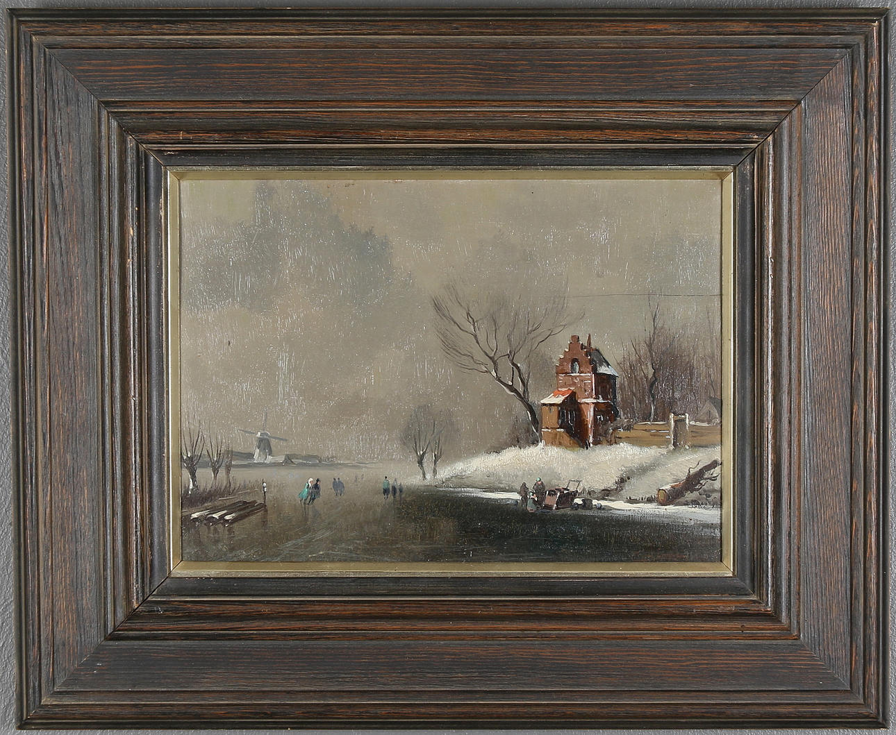 CHARLES HENRI LEICKERT. HANS ART. Olja på träpanel, osignerad.