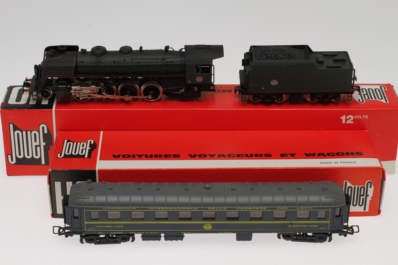 JOUEF ÅNGLOK 141 R och RESTAURANTVAGN C.I.W.L. i ORIGINALKARTONGER.