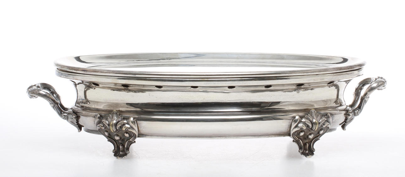 VÄRMEFAT, nysilver, Christofle, 1900-tal.