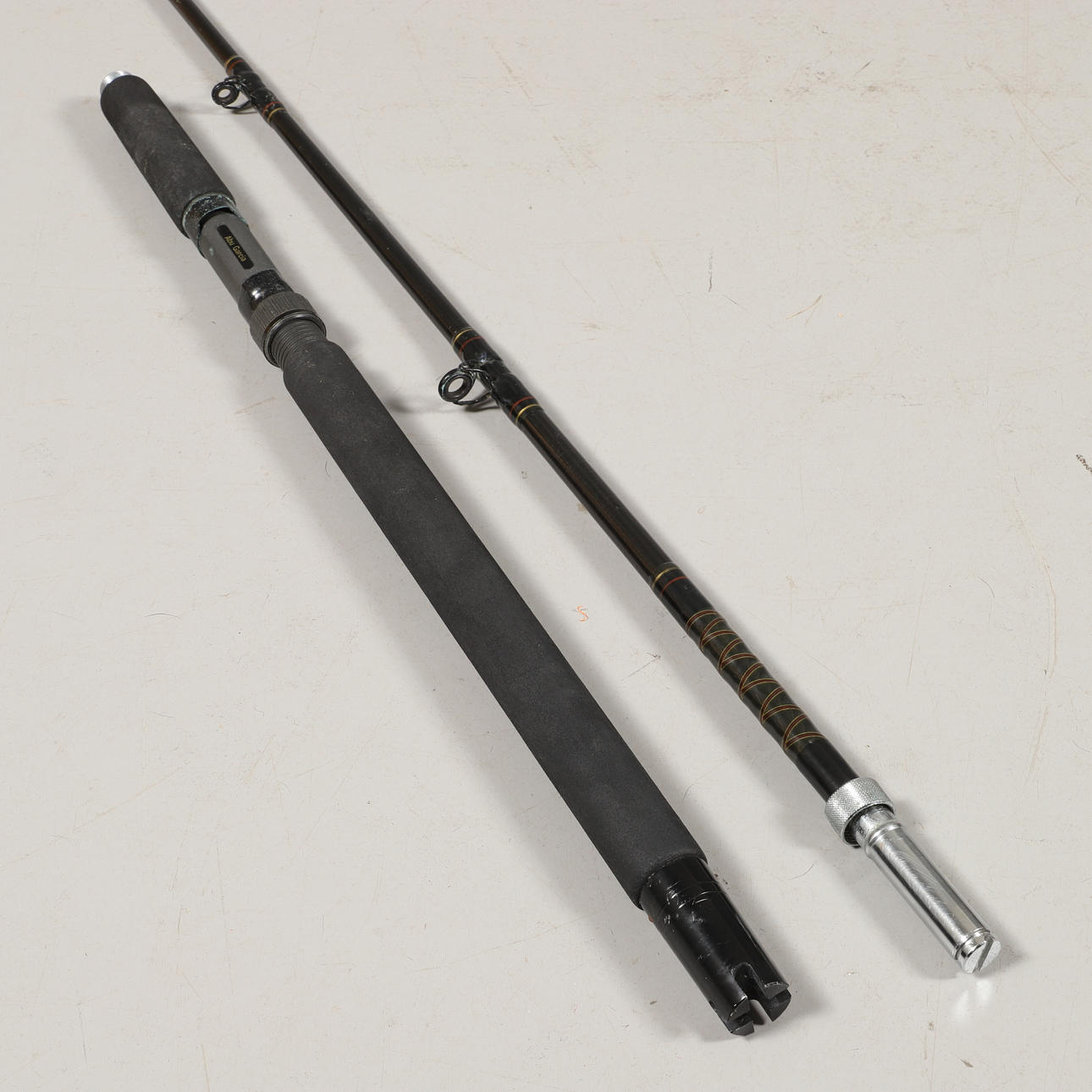 harley davidson fishing rod holder RH5710 COLOR:Flour Yellow/Black Rod Building | Jann's adjusting reel stabilizer. Hercules