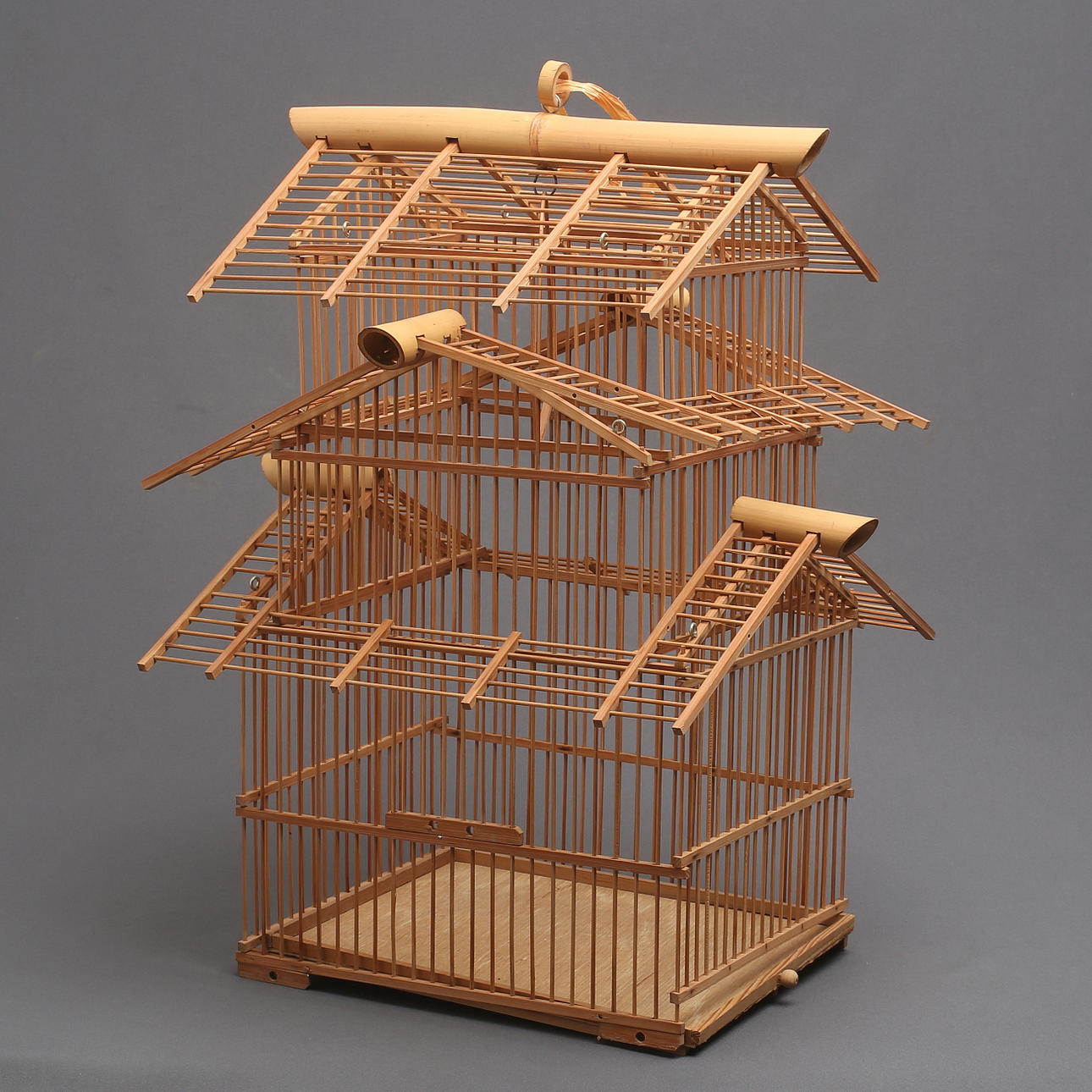 FUGLEBUR, bambus og træ, 20. århundrede.