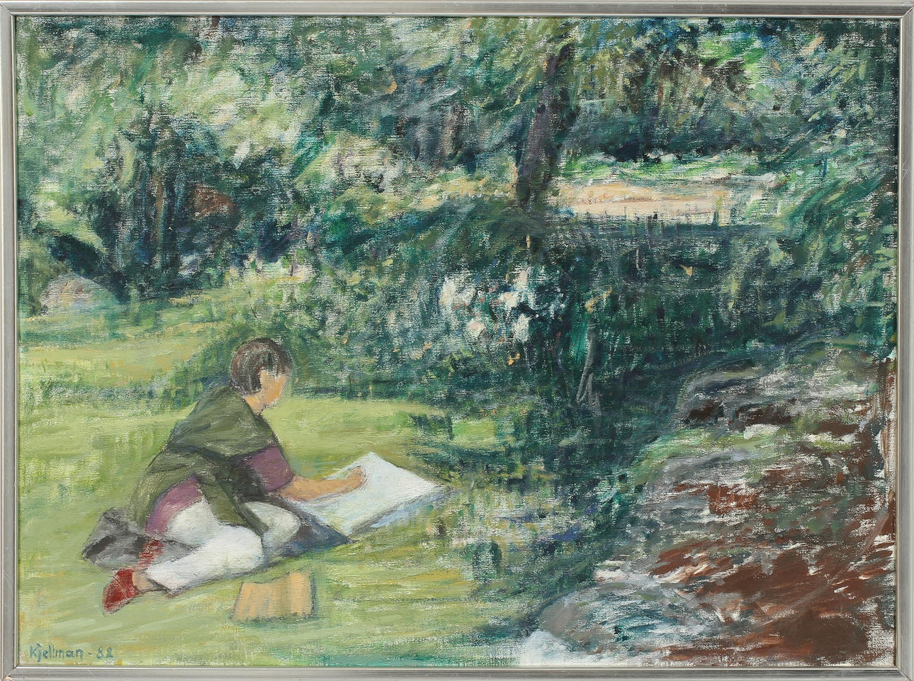 RUNE KJELLMAN. Olja på duk. Signerad och daterad -82.