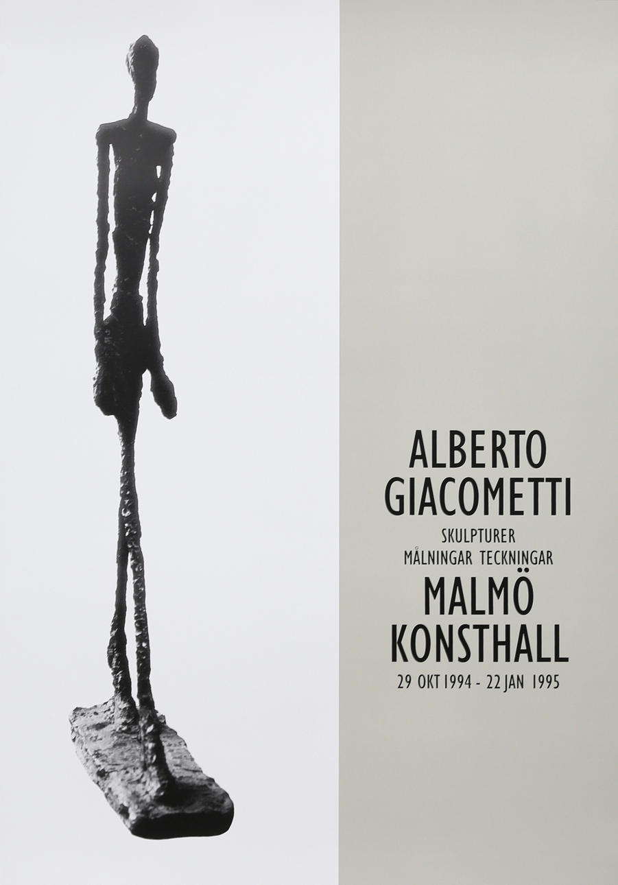 新品ポスター杉本博司 ジャコメッティ o Giacometti POSTER, Alberto Giacometti, Malmö art gallery 1985, offset print