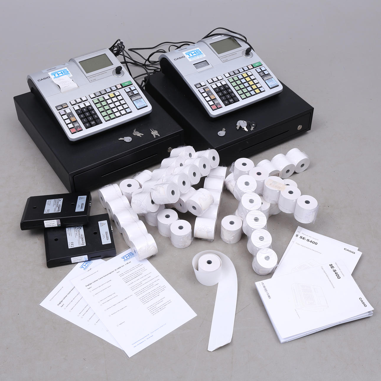 Registrierkasse, 2 Stück, Casio SE-S400.