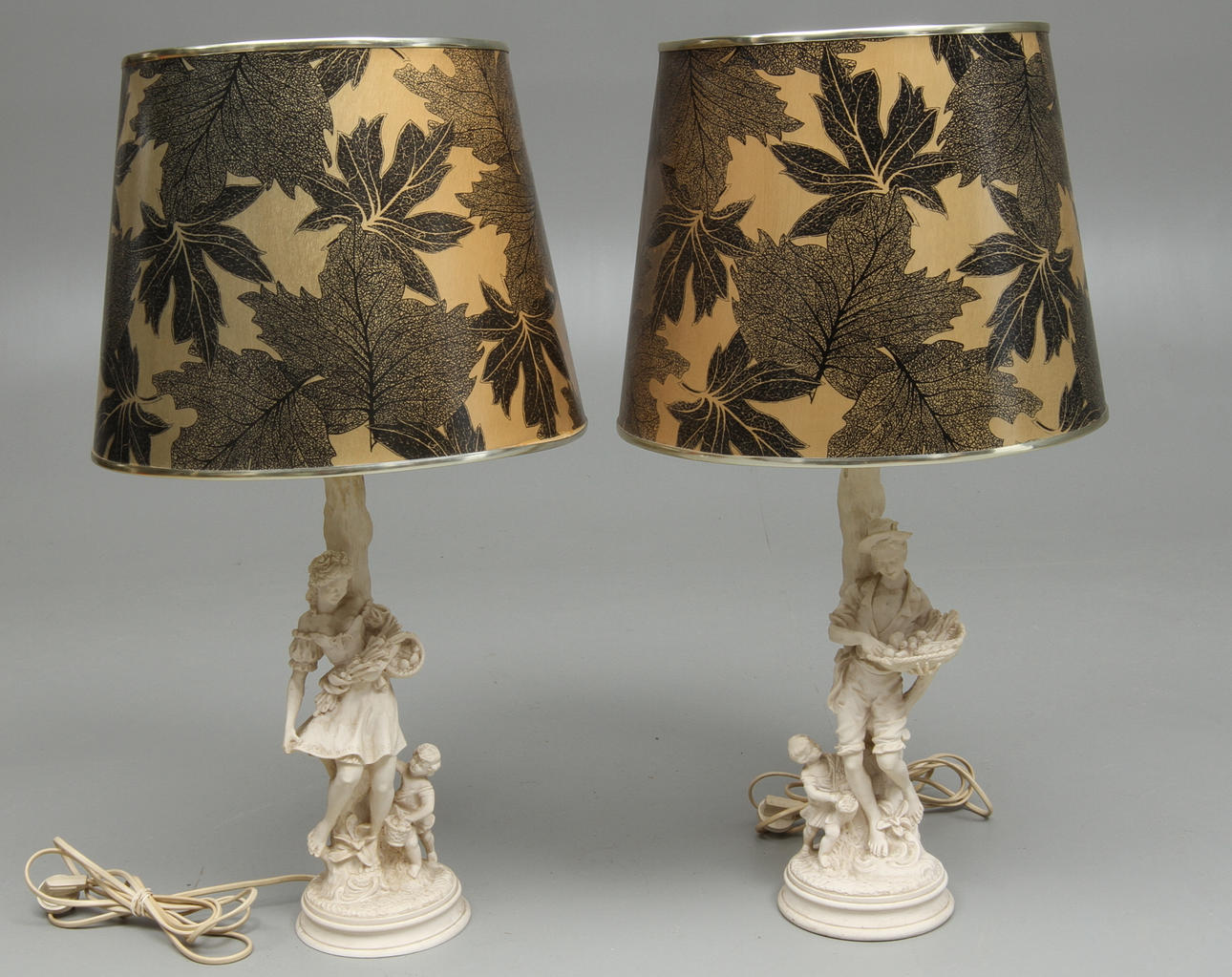 BORDSLAMPOR, 1 par, 1900-talets andra hälft.