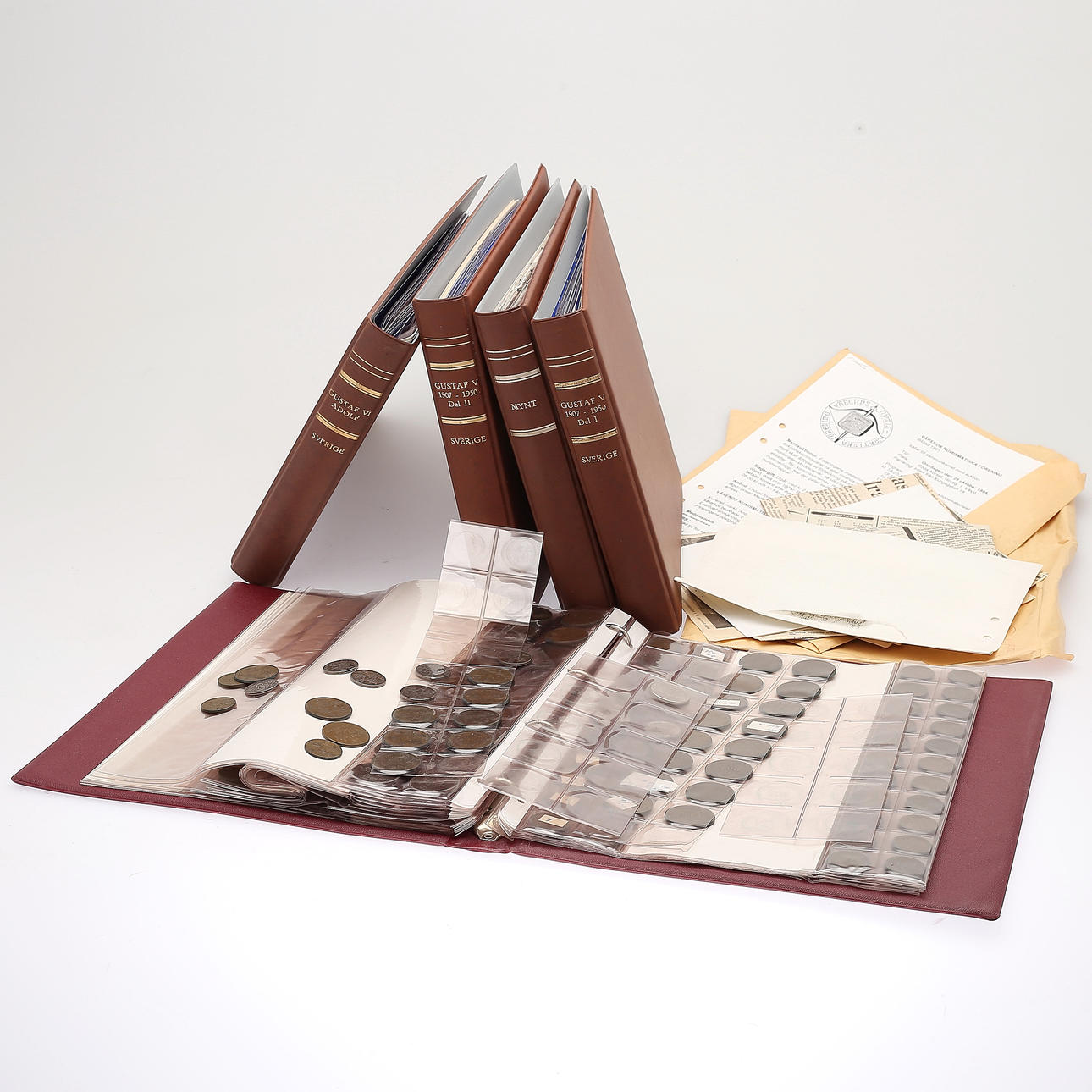 SVENSKA MYNT, koppar/järn, 1900-tal.