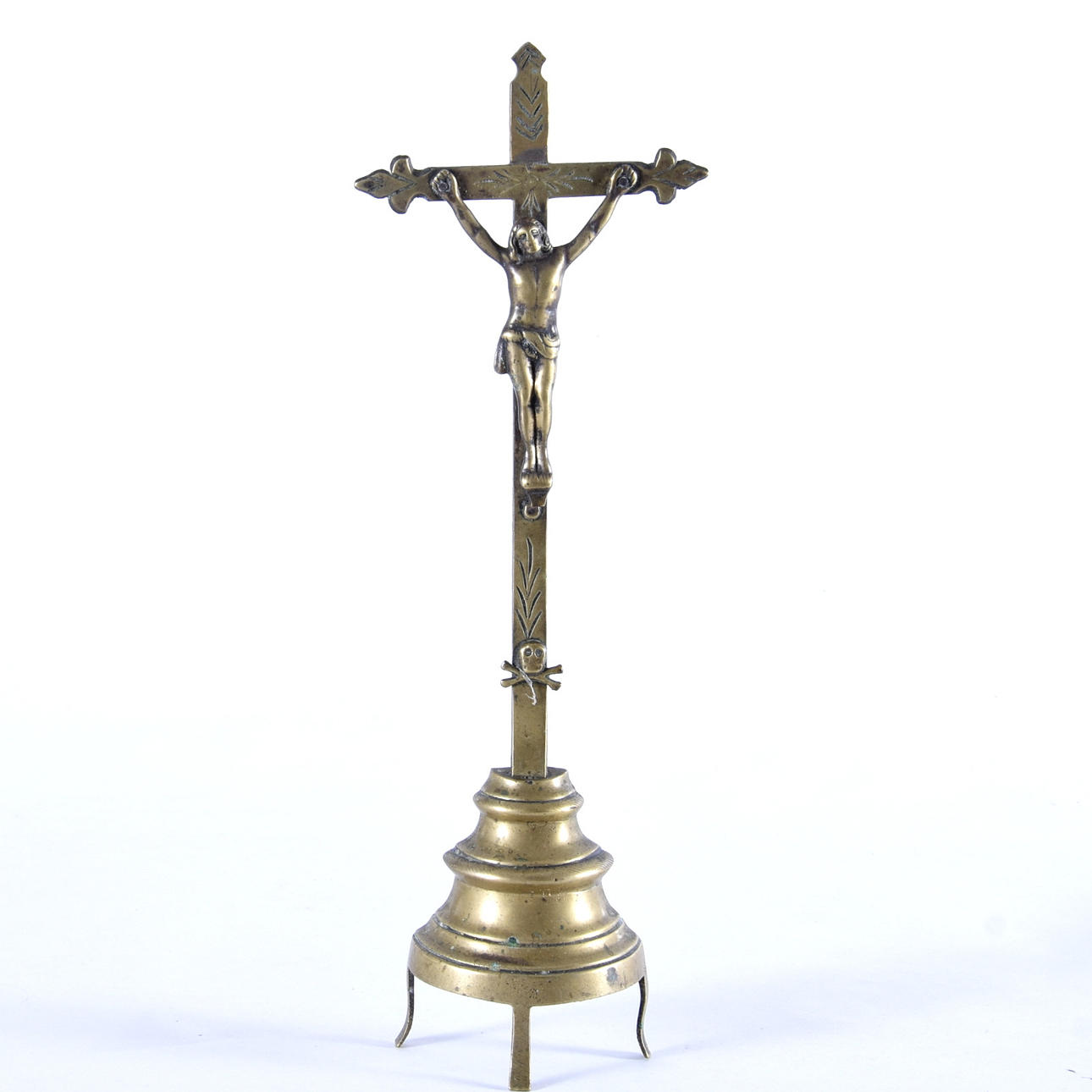 KRUCIFIX, brons, 1700-tal.
