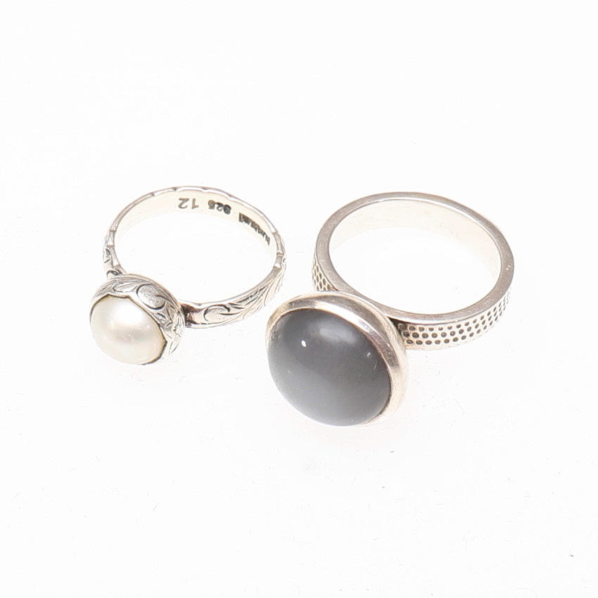 RINGS, 2 pcs, silver, KumKum.