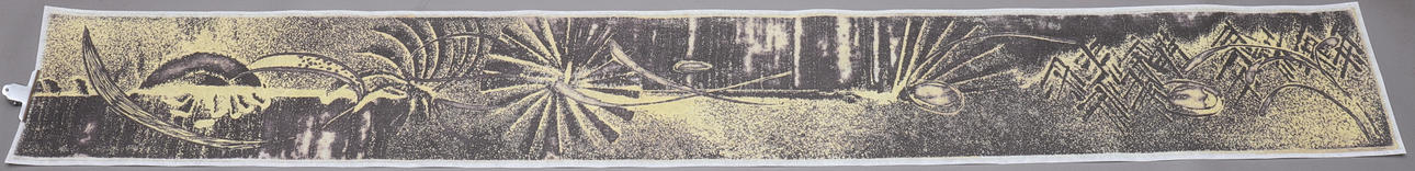 LARS ERIK FRIBERG. Print on textile, signed.