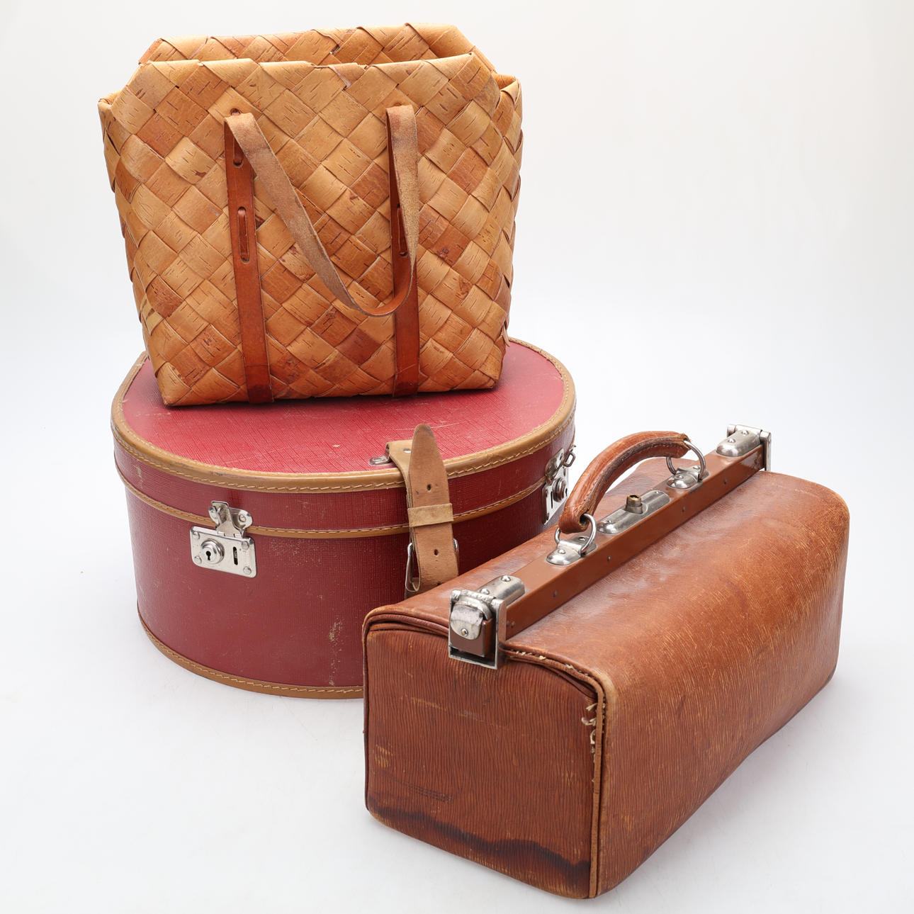 BAGS and HAT CASE, 1900s.
