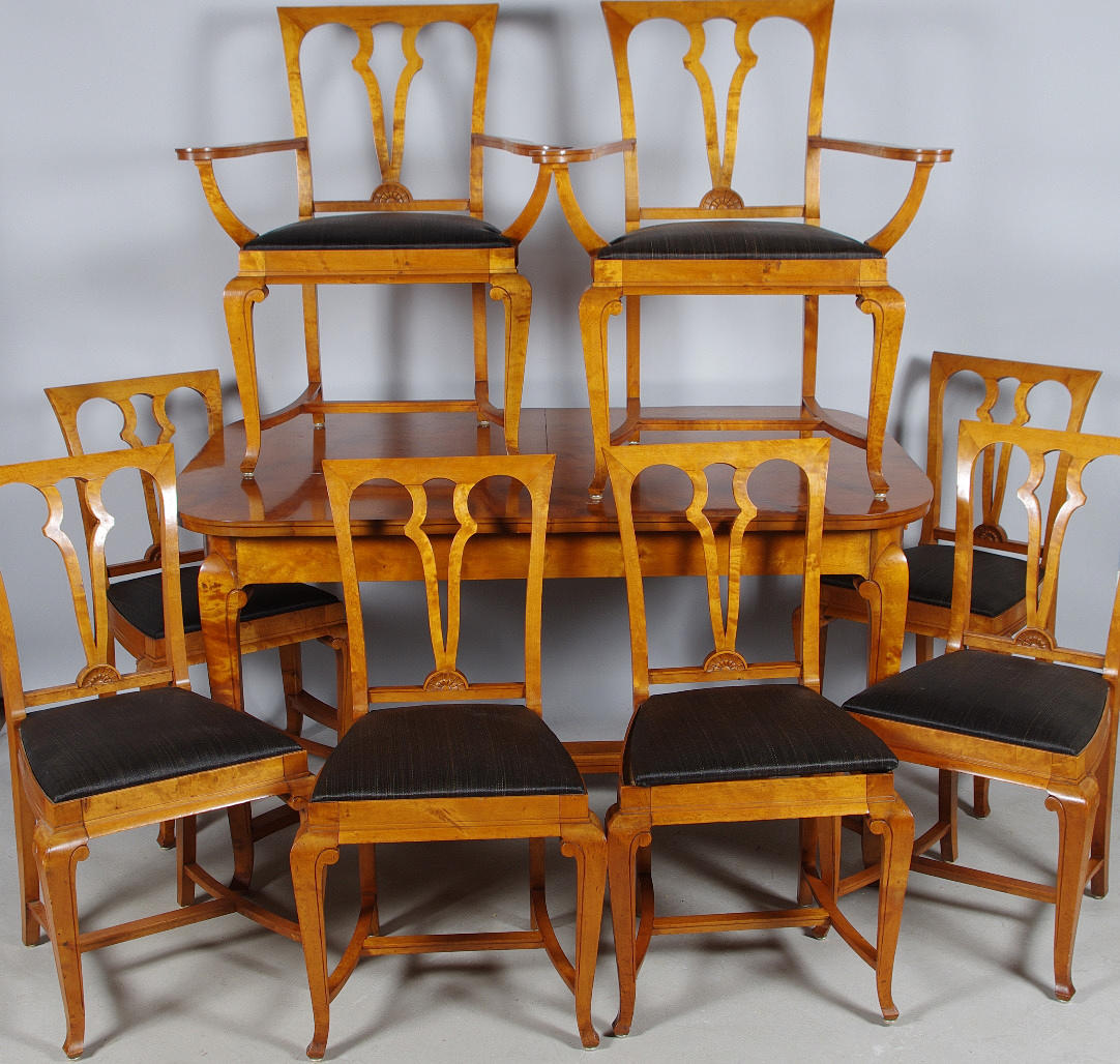 MATSALSGRUPP, björk, chippendalestil.