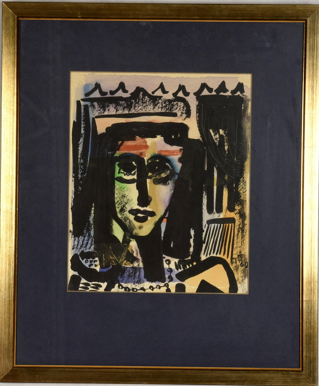 OIDENTIFIERAD KONSTNÄR. Gouache.