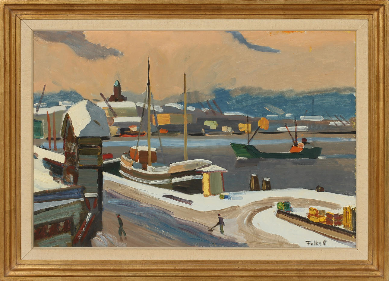 FOLKE PERSSON. Oil on canvas.