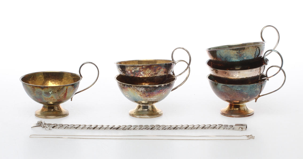 PARTI SILVER, bland annat punschmuggar Ceson. 1900-tal.