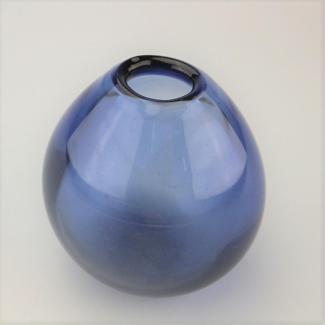 HOLMEGAARD DROPPE VAS BLÅ.