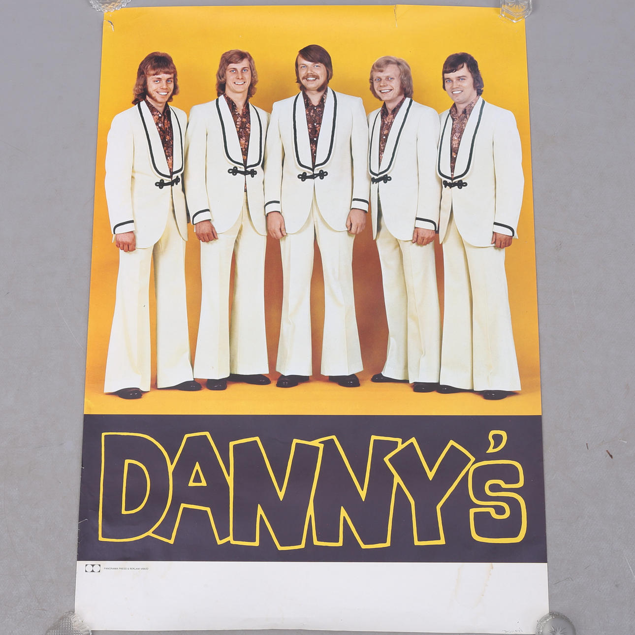 DANCE BAND POSTER, Dannys, 1970s.