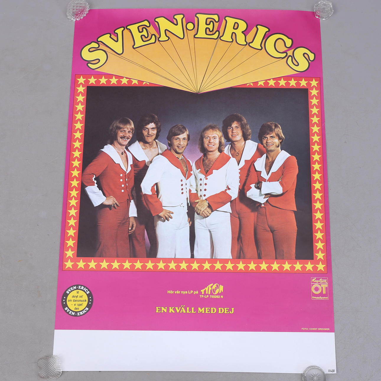 DANSBANDSAFFISCH, Sven-Erics, 1970-tal.