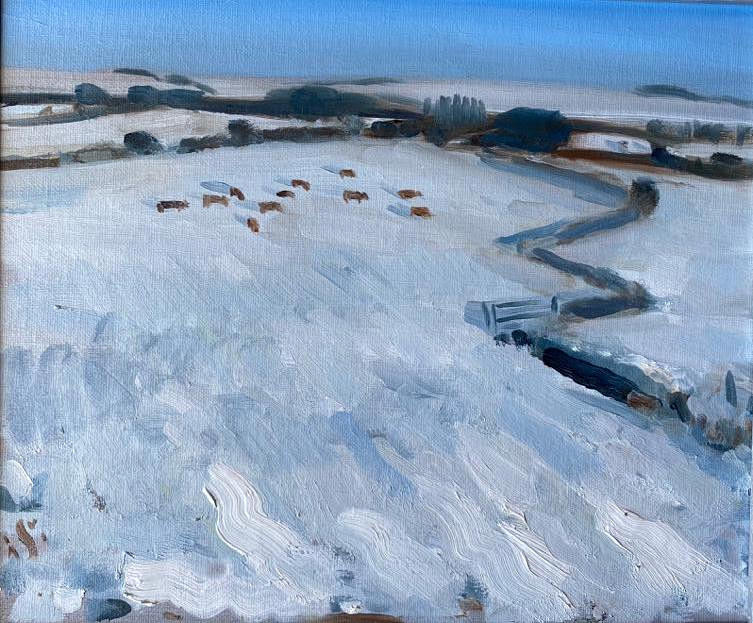 SAM TRAVERS. KOR I SNÖ.