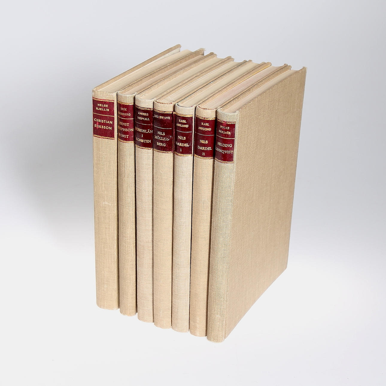 PARTI KONSTBÖCKER, 7 st, bla Nils Dardel I,II av Karl Aspelund.