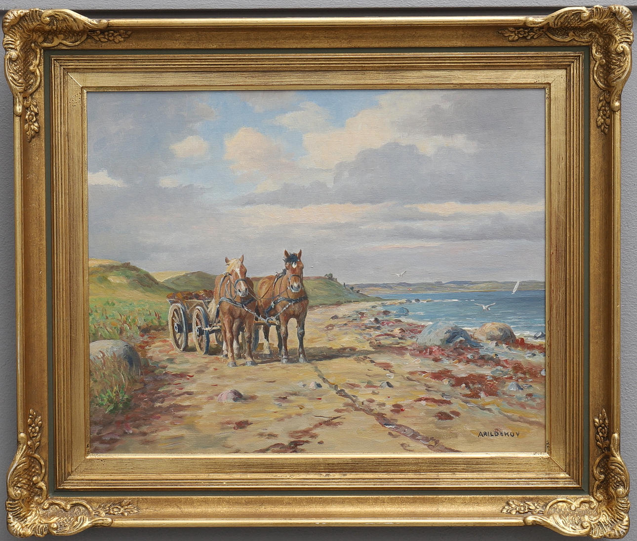 MAX ARILDSKOV, PLAYA CON CABALLOS.