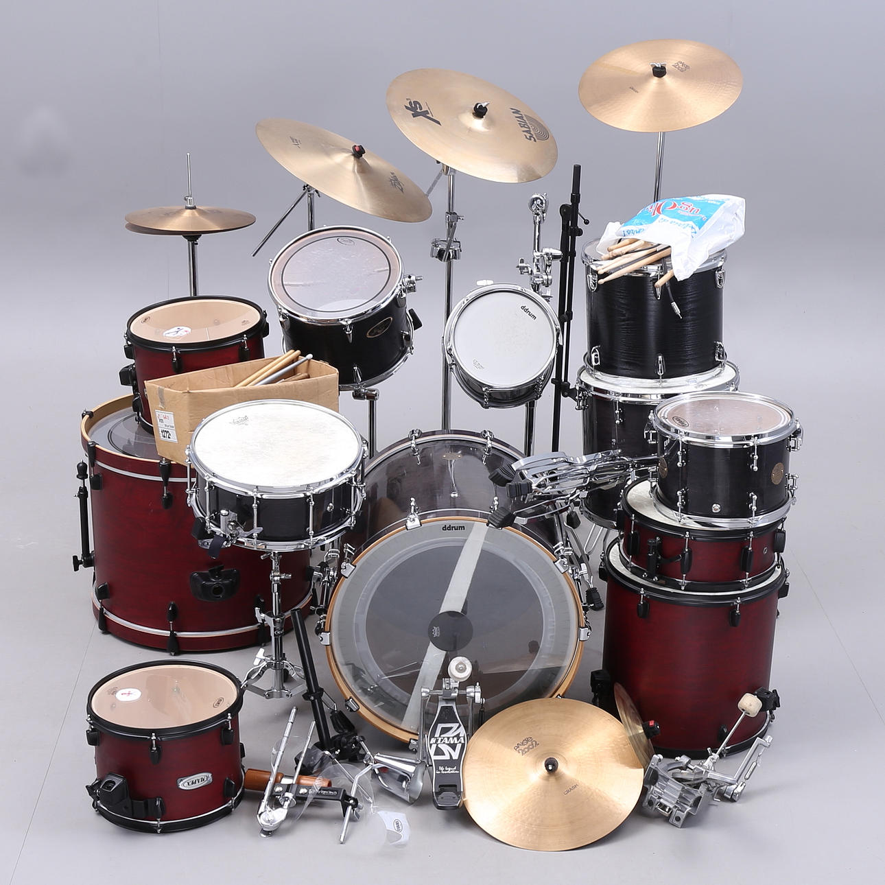 DRUM SET, Mapex, Remo-Trommel.