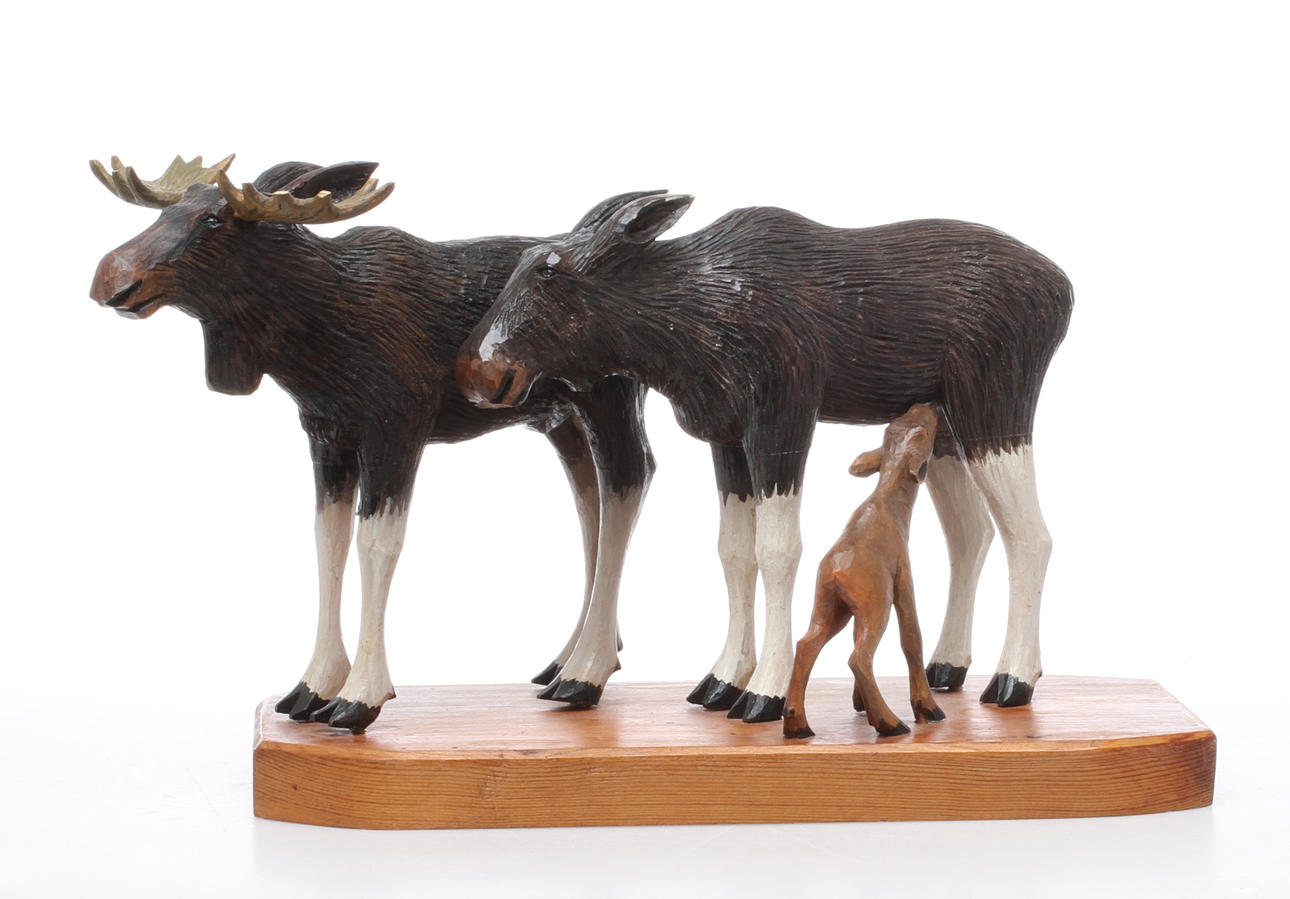 FIGURIN, träskuren, sign K-E.P -86?