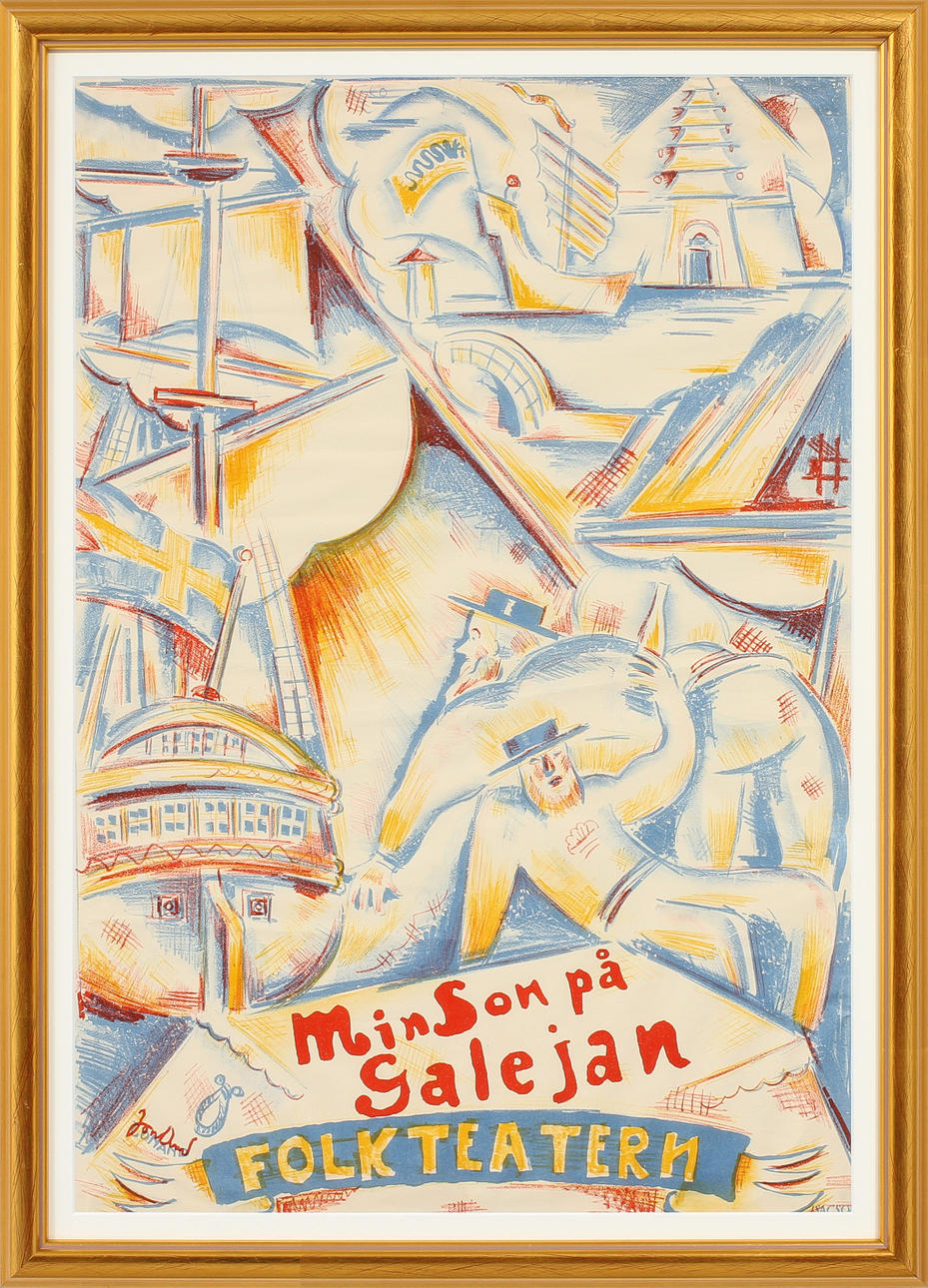 JOHN JON-AND. Färglitografi.