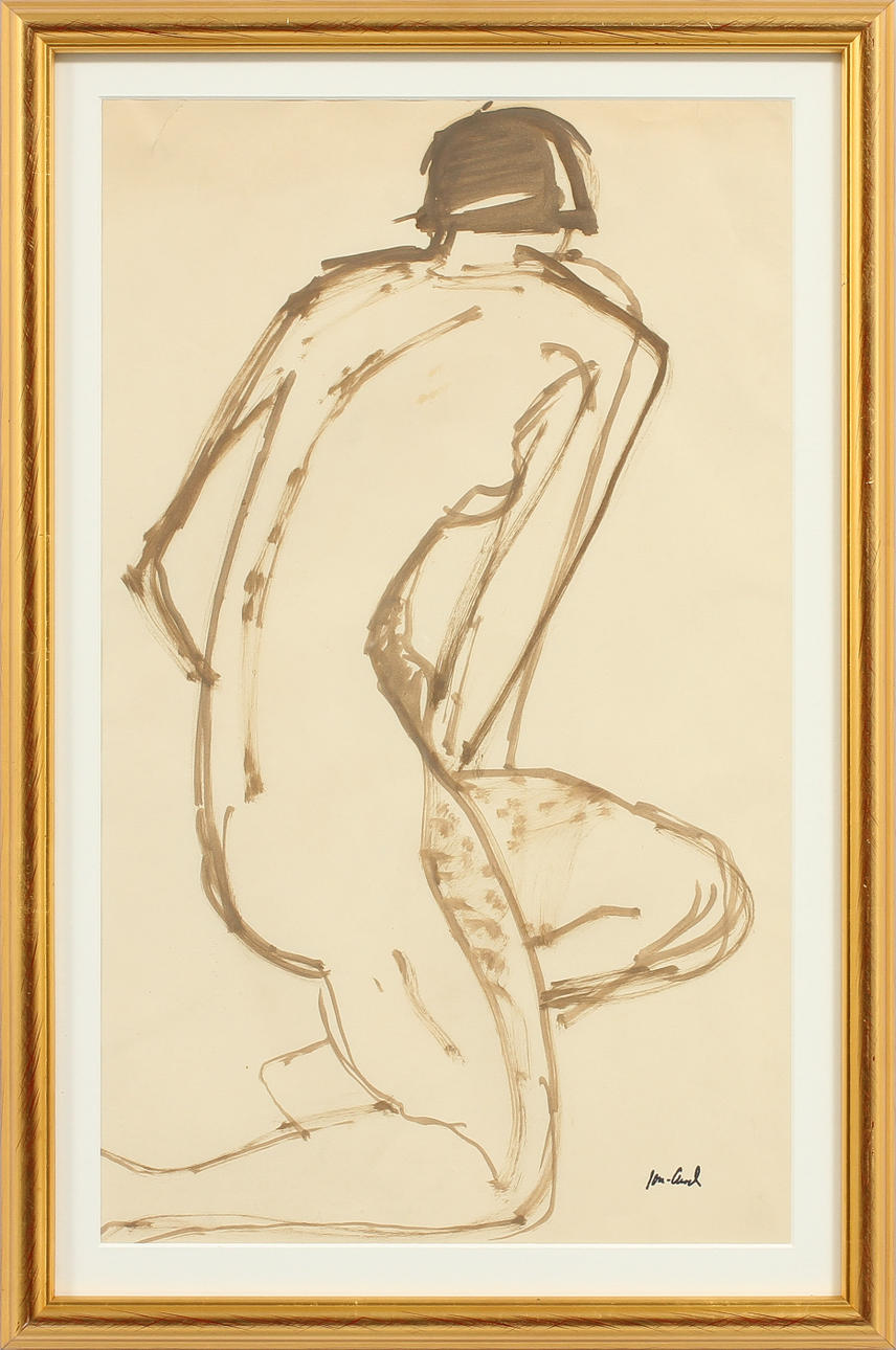 JOHN JON-AND. Akvarell. Stämpelsignerad.