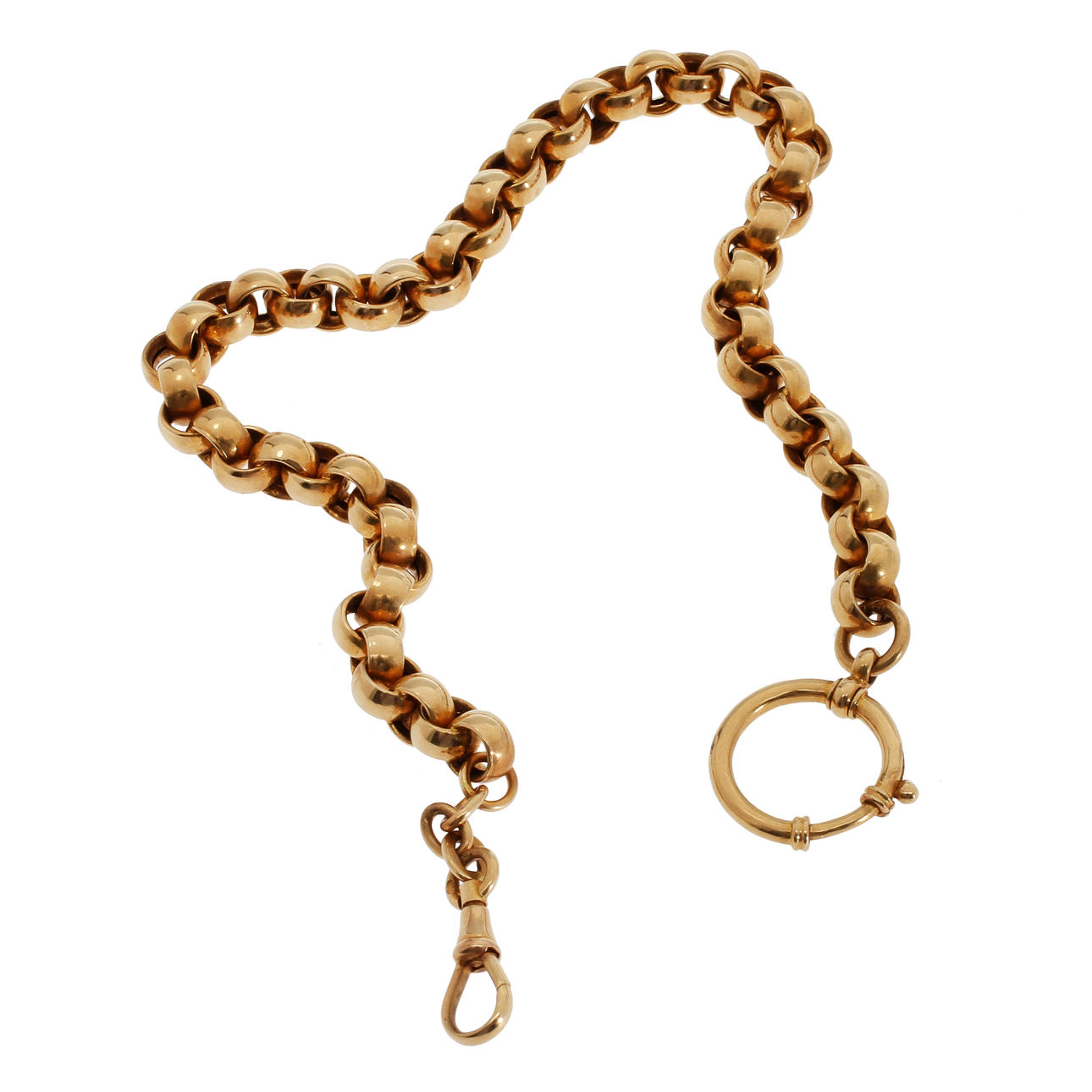 KLOCKKEDJA, 18k guld, 29,45g.