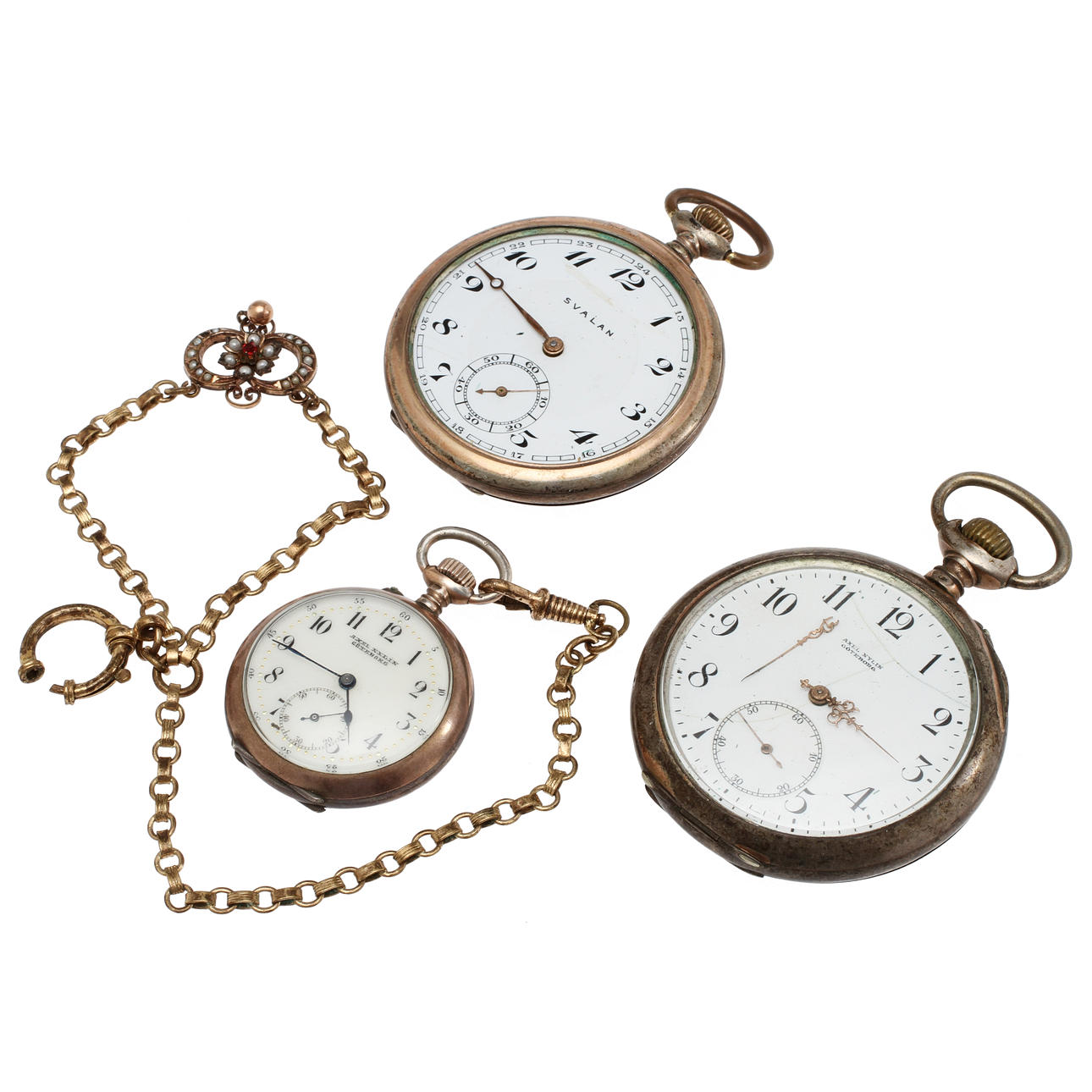 FICKUR, 2st och MORMORSUR, delvis silver.