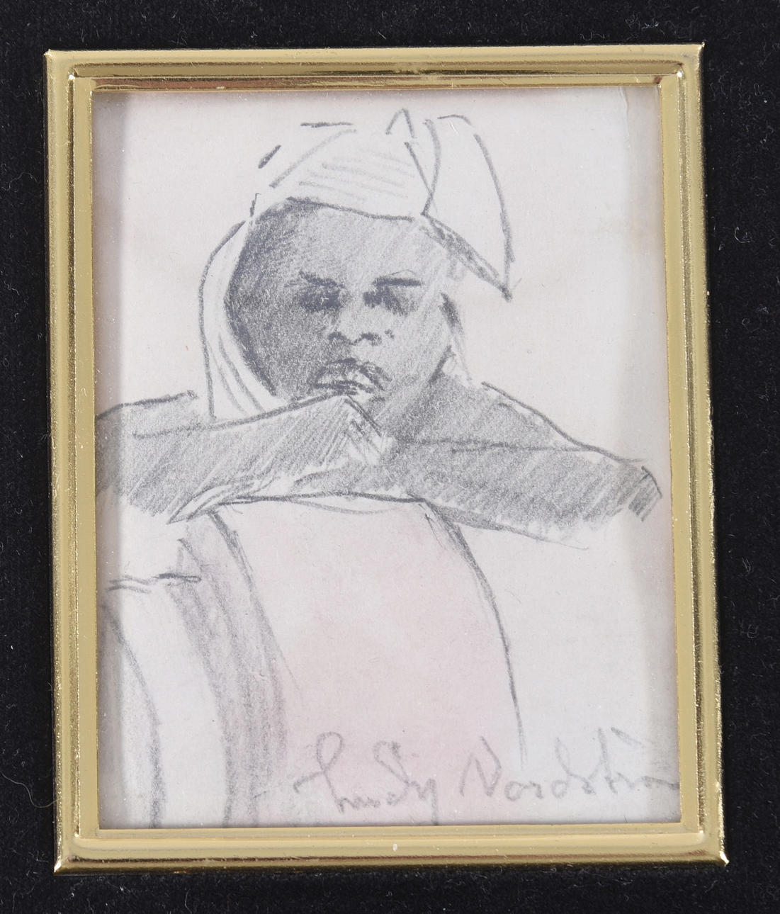 LUDVIG NORDSTRÖM. Teckningar, 3-stycken, samramade.