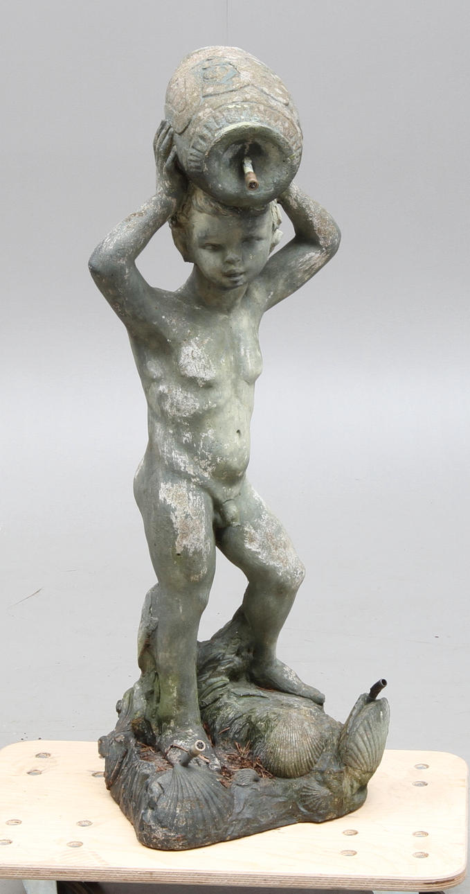 GINO MANCA (1920-1985). SKULPTUR / FONTÄN, daterad 1979.