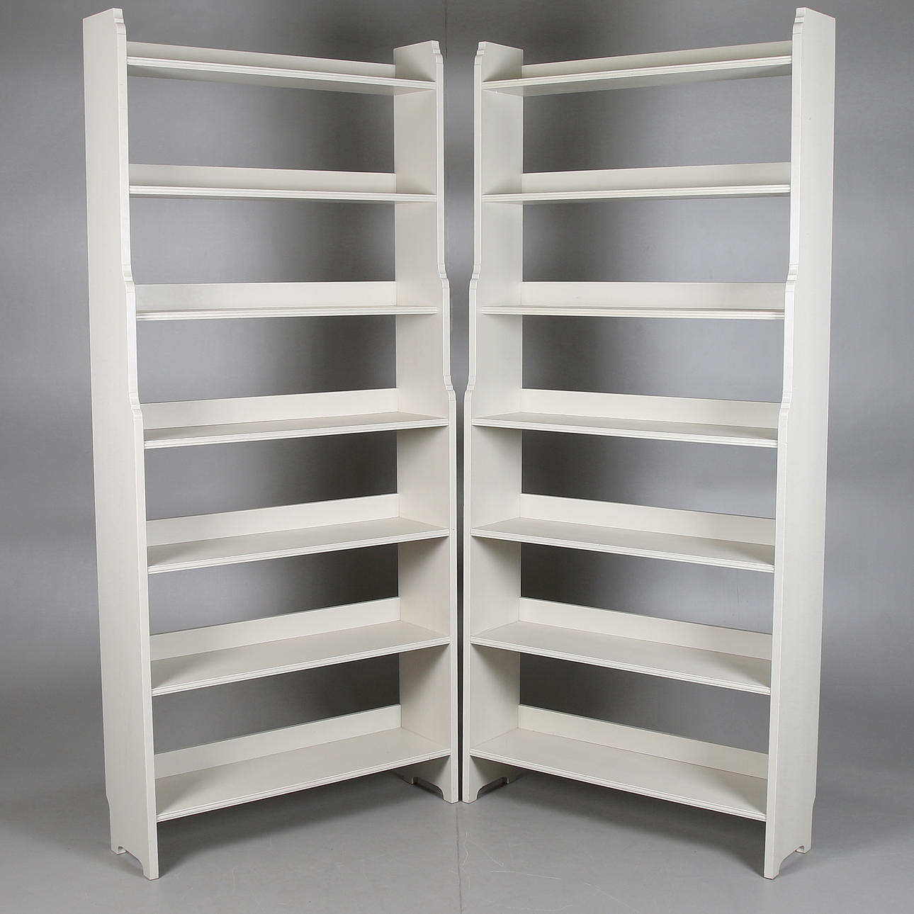 BOKHYLLOR, 2 st, "Ekolsund" ur Ikeas 1700-talsserie. 1990-tal.