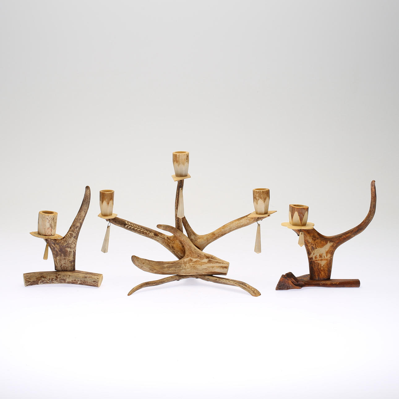 LJUSSTAKAR, 3 st, horn.