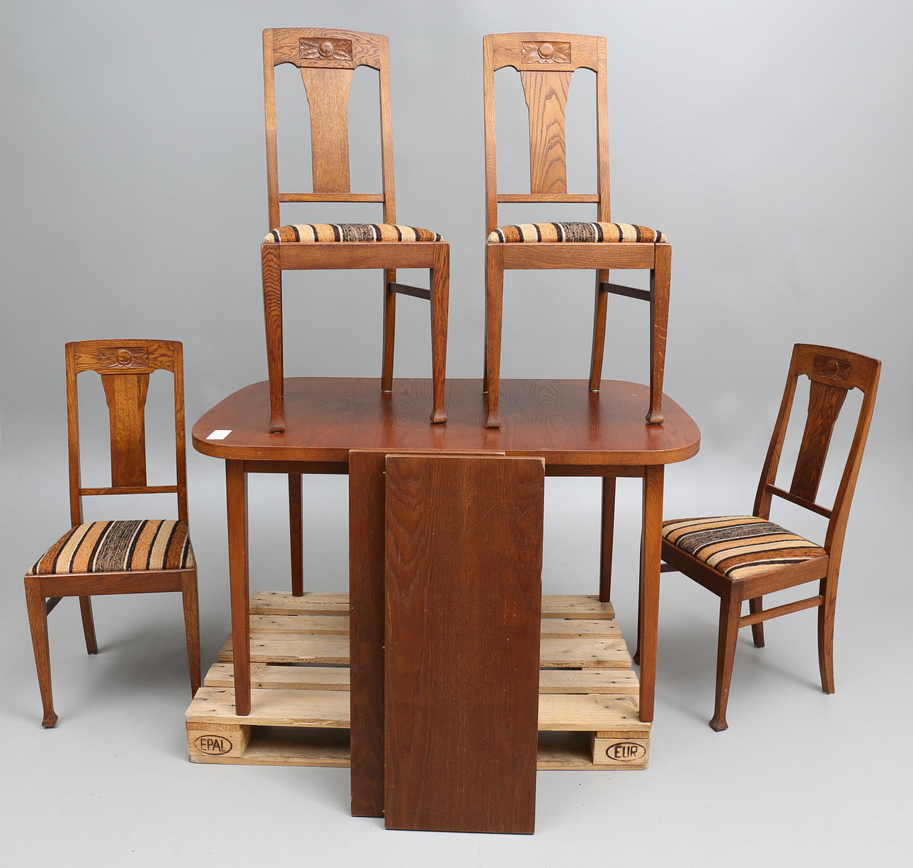 MATSALSMÖBEL, 5 delar, ek.