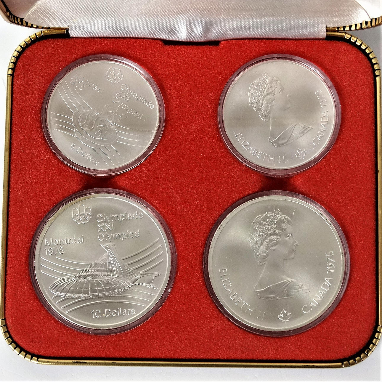 MÜNZEN zur Olympiade in Kanada, 1976.