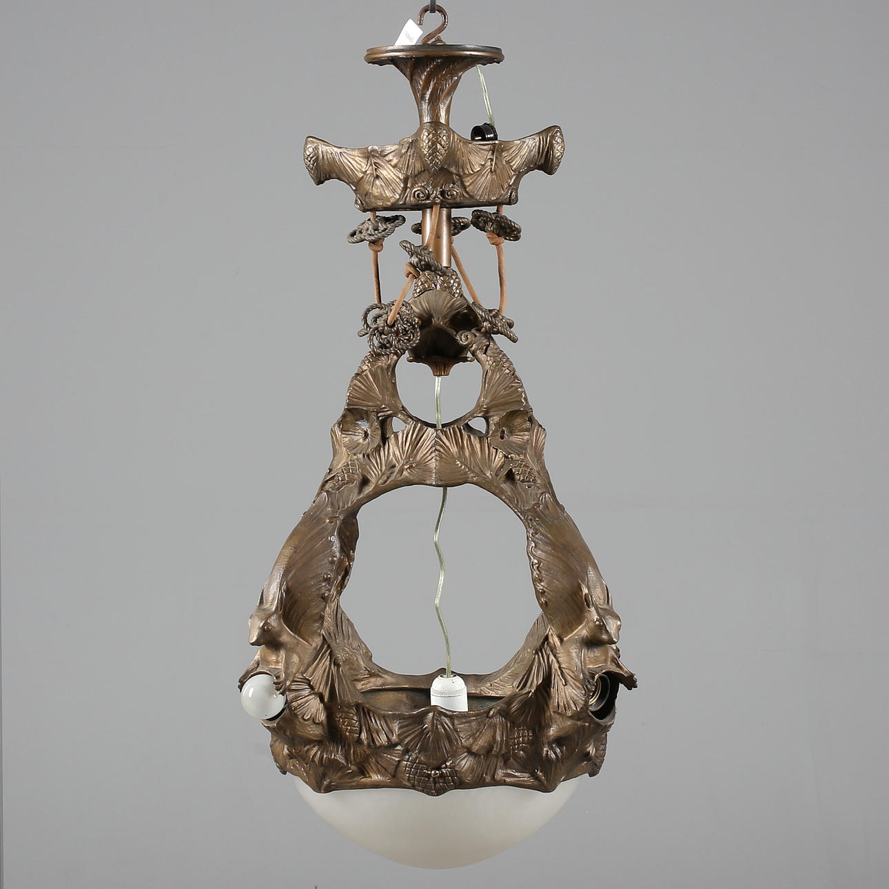 ALICE NORDIN. Attributed to. ceiling fixture, Böhlmark lamp factory, Stockholm 1910-20s.