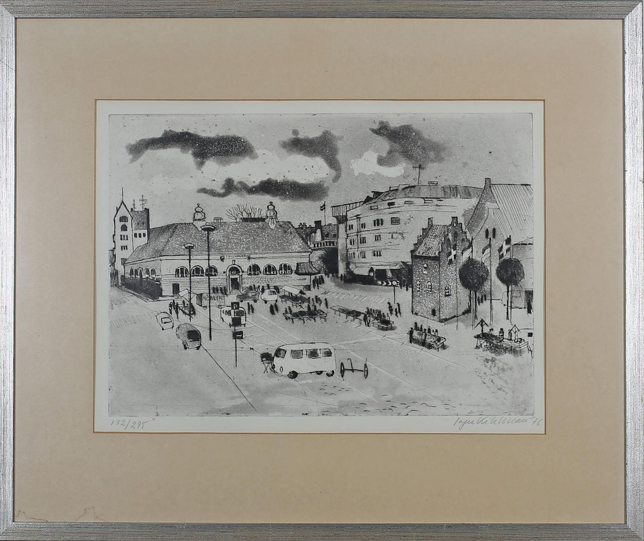 INGER KIHLMAN. Etching, sign o number 132/295.