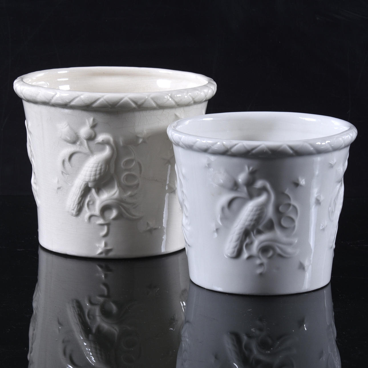 YTTERFODER, 2-stycken, porslin, Arthur Percy, Gefle.