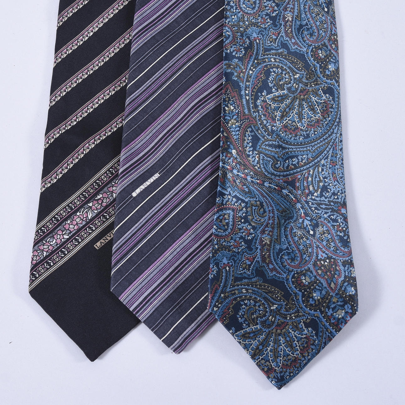 SLIPSAR, 3-stycken, silke, Lanvin, Paris.