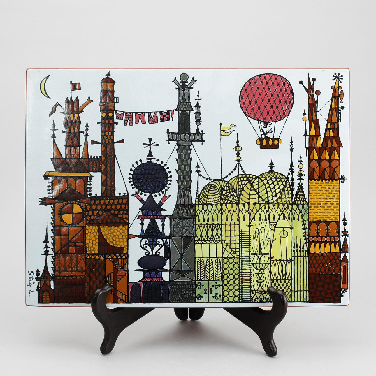 STIG LINDBERG. Wall plate 