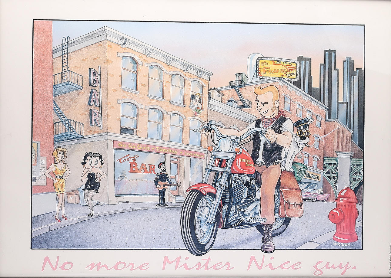 AFFISCH, Tintin, "No more Mister Nice guy".