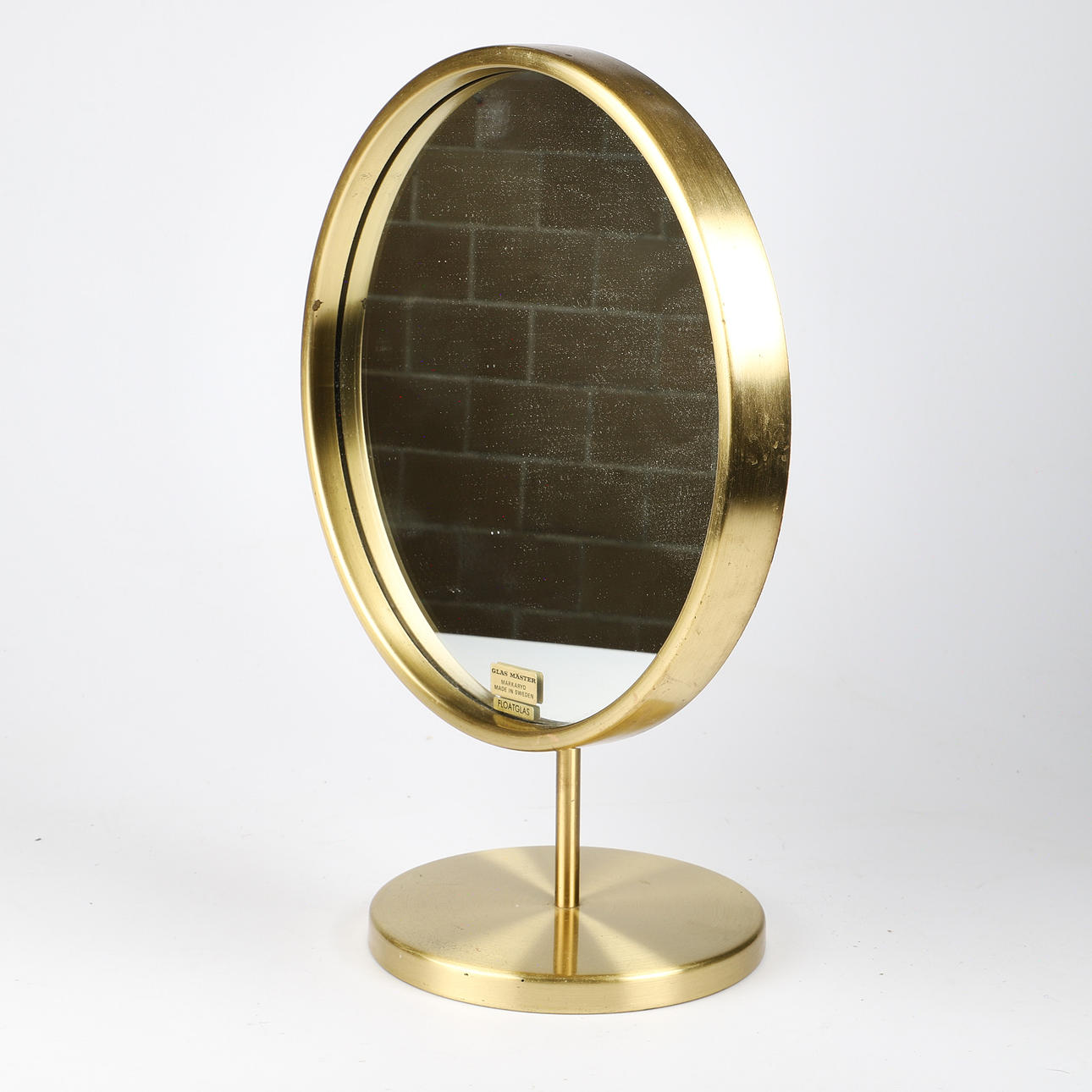 ESPEJO DE MESA, latón/vidrio, Glas Mäster, Markaryd.